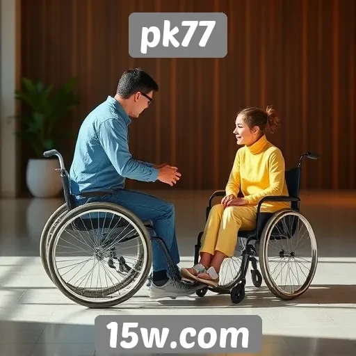 Acessibilidade e funcionalidades do site pk77