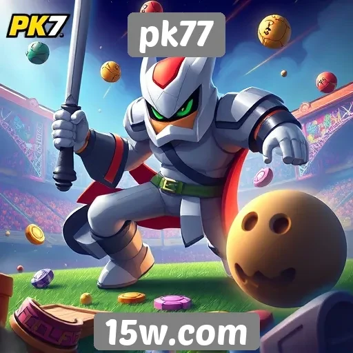 Variedade de jogos disponíveis no pk77